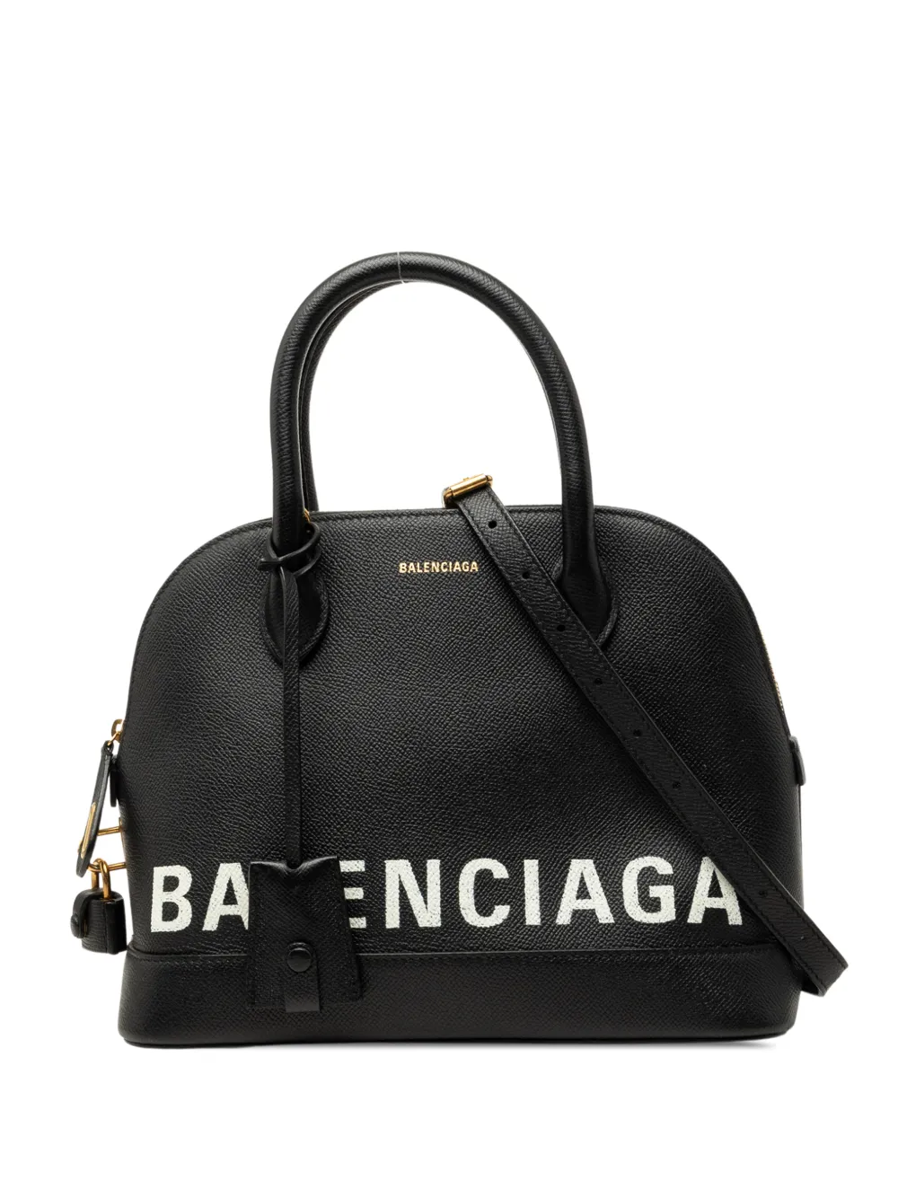 Balenciaga Pre-Owned 2018 Grained Calfskin Ville Top Handle Bag S satchel - Schwarz