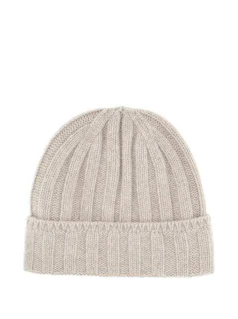 Vanisè bonnet Chalk en maille côtelée