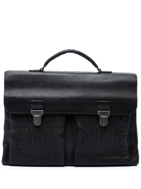 Bottega Veneta Pre-Owned 2012-2026 Intrecciato Trimmed Nappa business bag