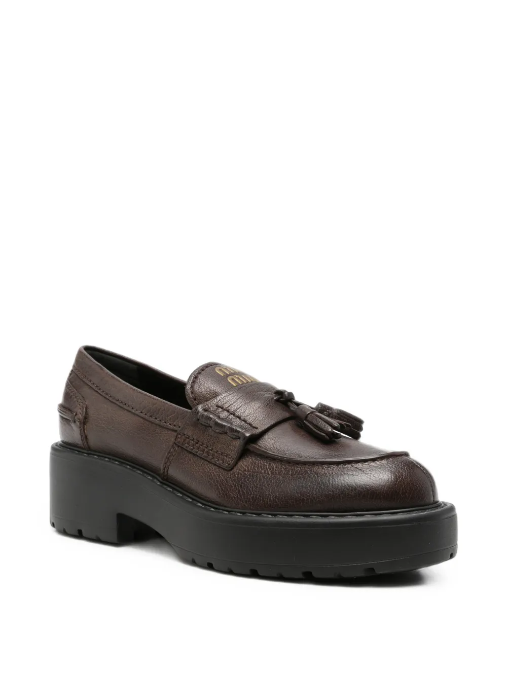 Miu tassel-detail platform loafers Bruin