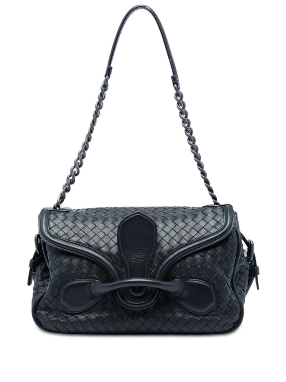 Bottega Veneta Pre-Owned 2012-2026 Nappa Intrecciato Rialto shoulder bag - Schwarz