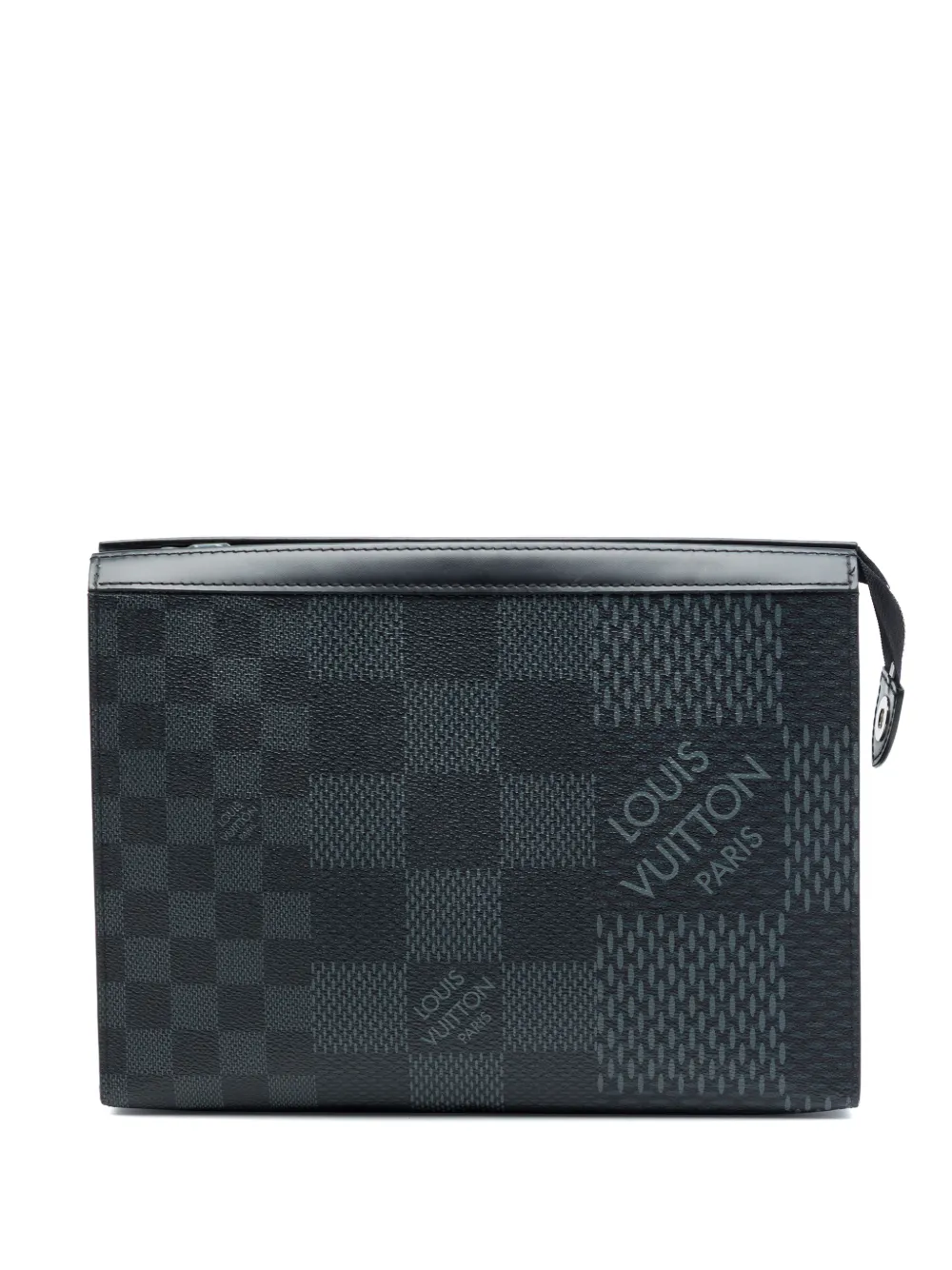 Louis Vuitton Pre-Owned 2020 Damier Graphite 3D Pochette Voyage MM clutch bag - Nero
