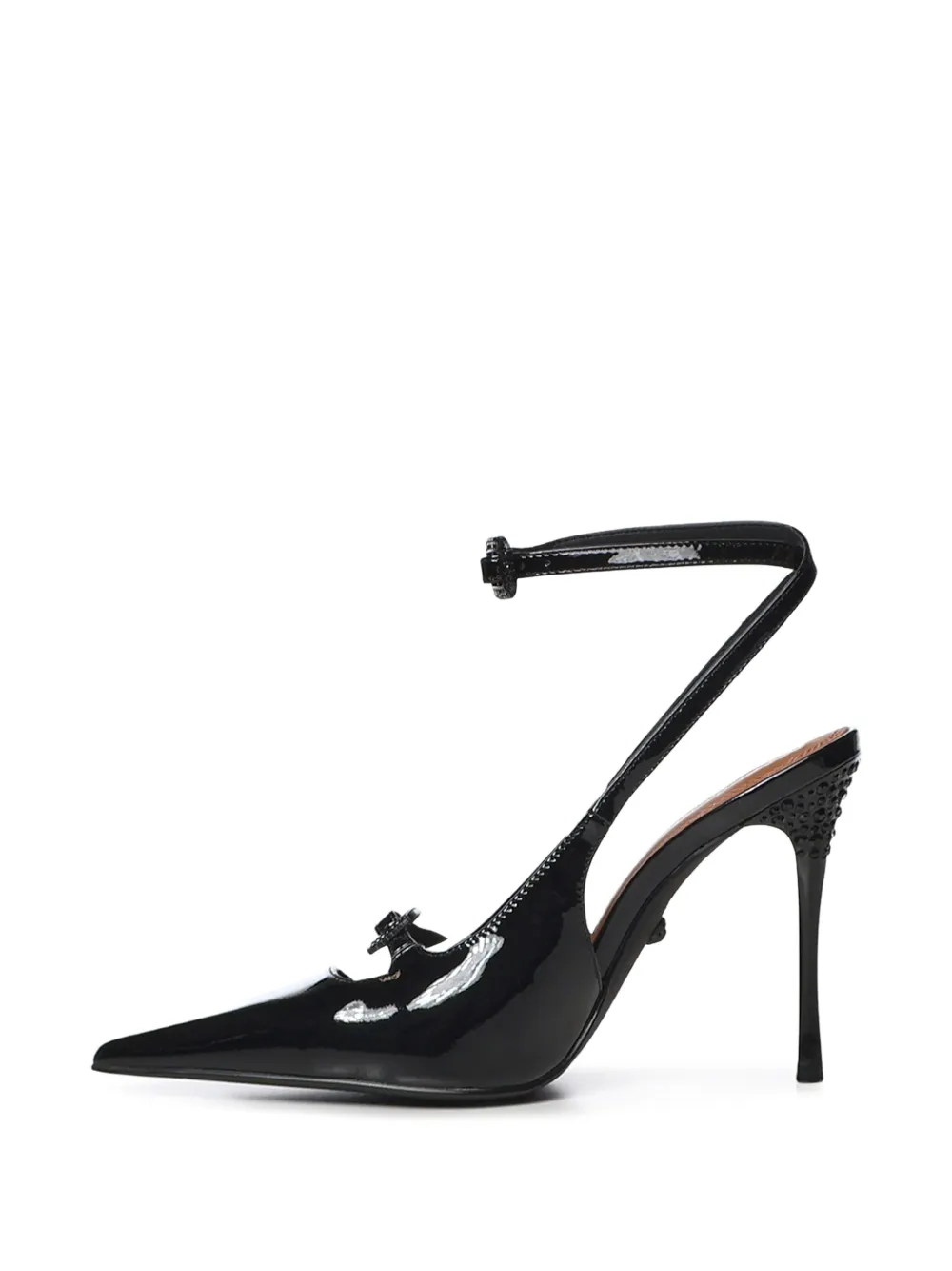 Kurt Geiger London 2 buckle point court heels Zwart
