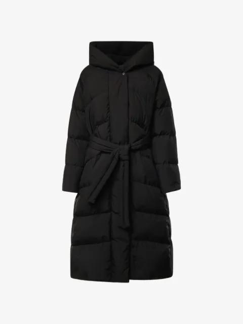 Moorer belted oversized coat