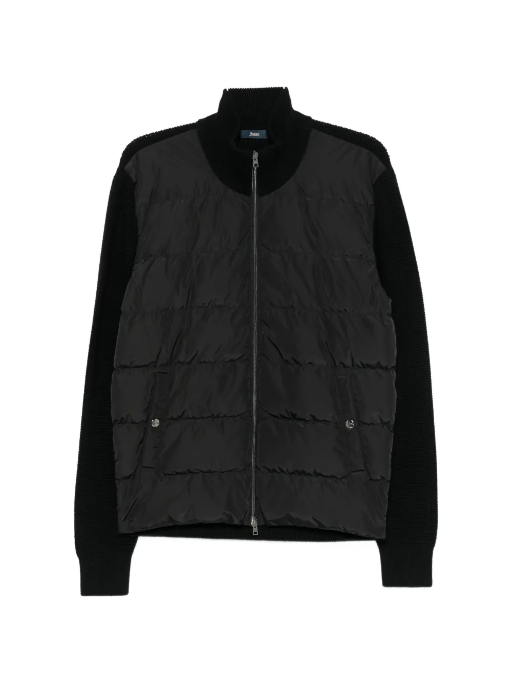 Herno quilted knitted jacket | Black | Image 1