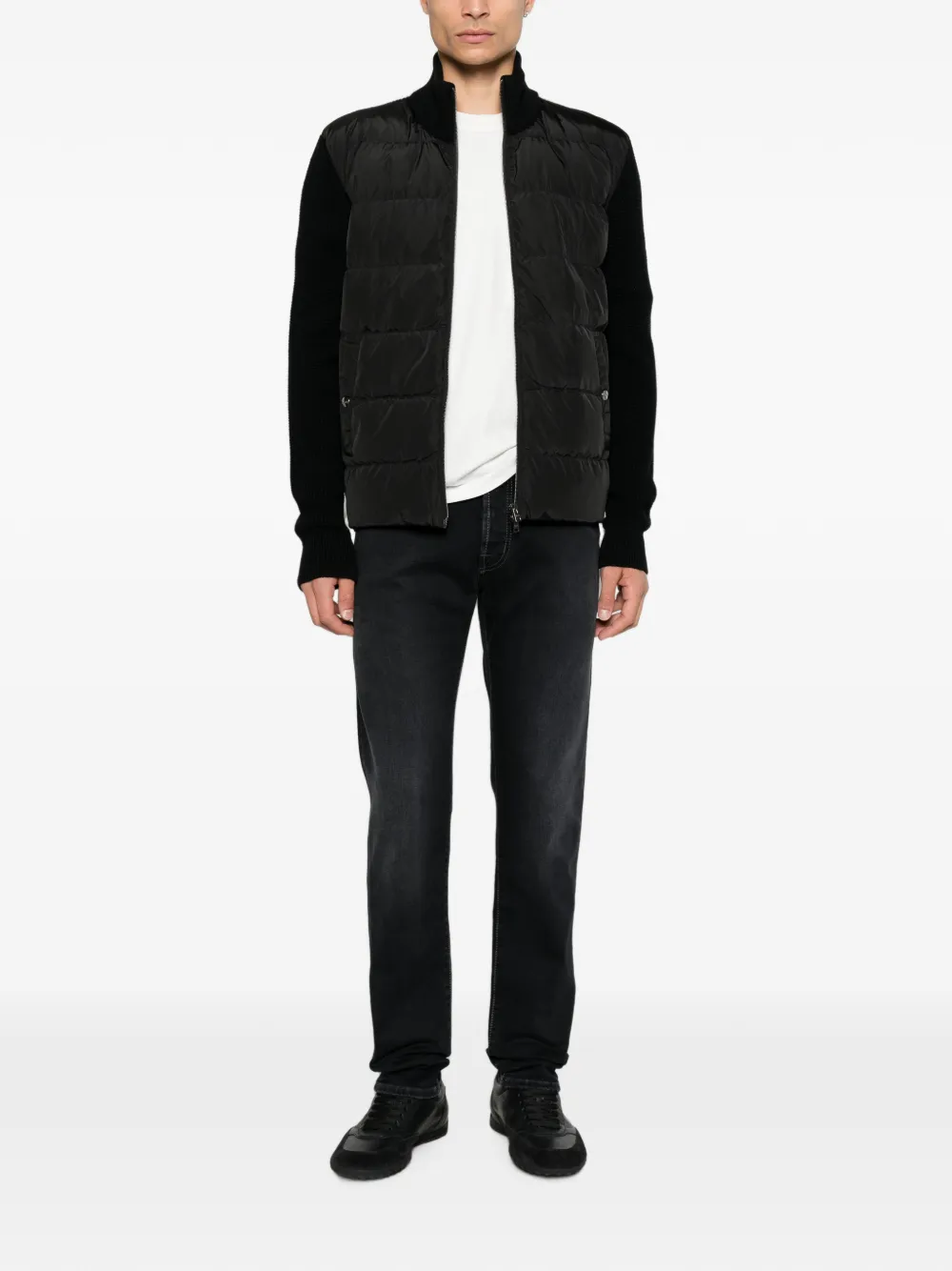 Herno quilted knitted jacket | Black | Image 1