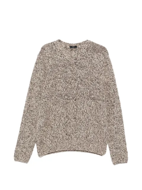 Herno cable-knit melange sweater