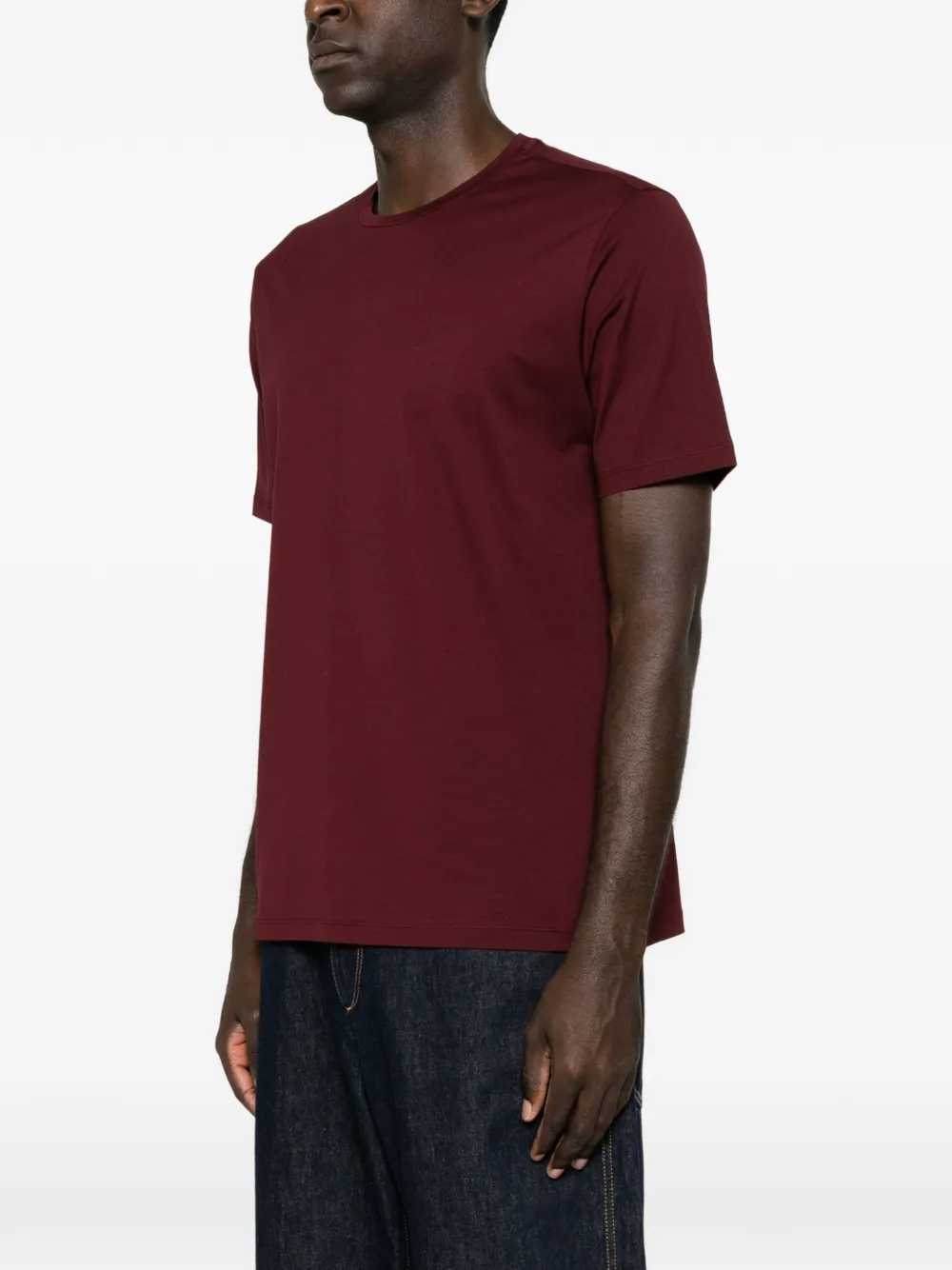 Herno T-shirt met ronde hals Rood