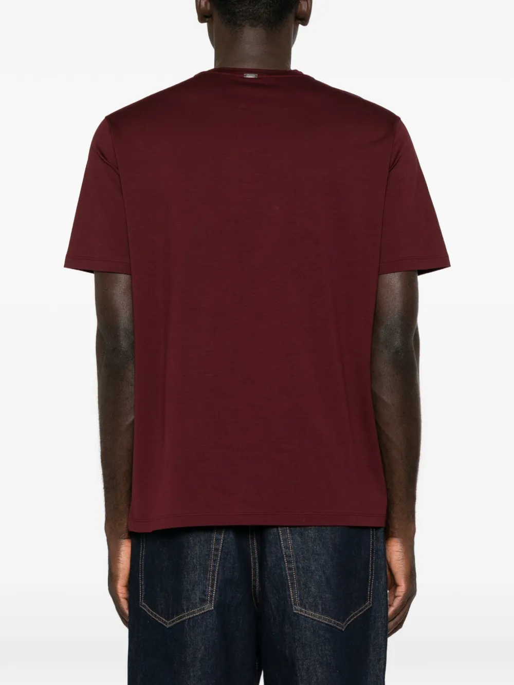 Herno T-shirt met ronde hals Rood