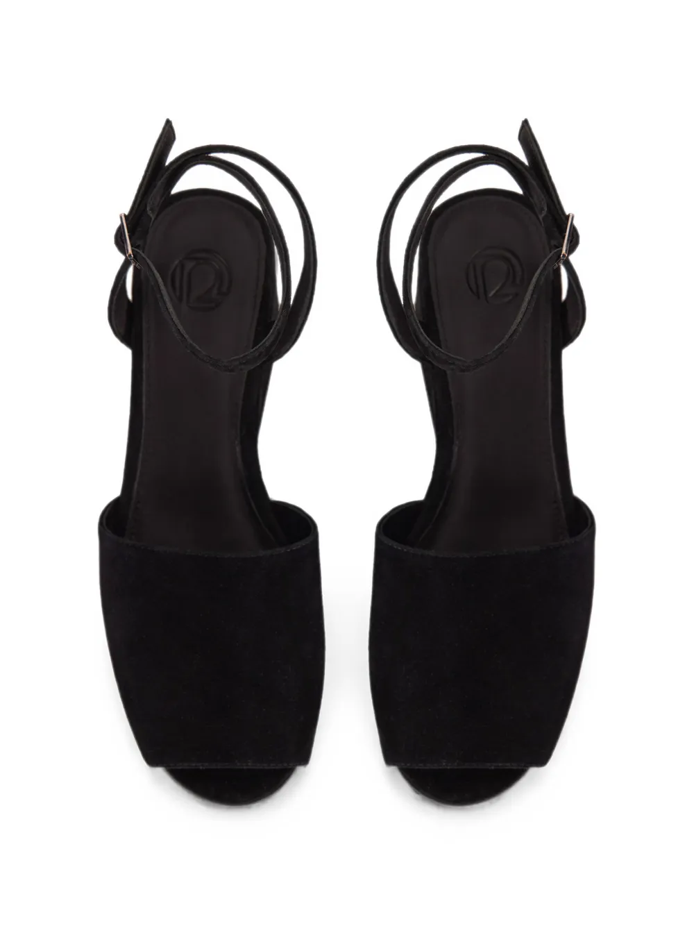 12 STOREEZ Fonda platform sandals Zwart