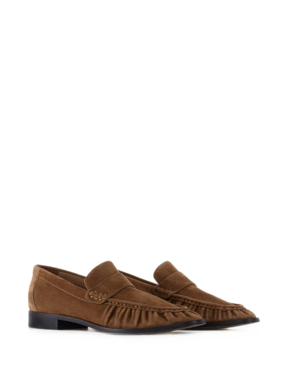 12 STOREEZ Arbat gathered loafers Bruin