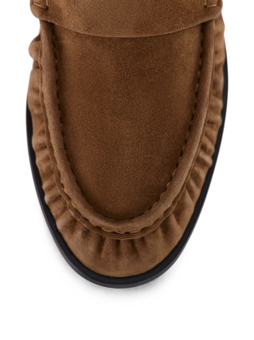 12 STOREEZ Arbat gathered loafers Bruin