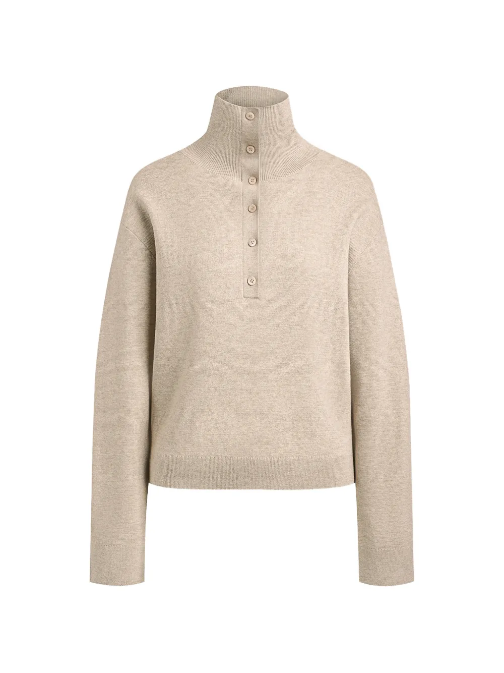 12 STOREEZ Tetris button-up cardigan - Toni neutri
