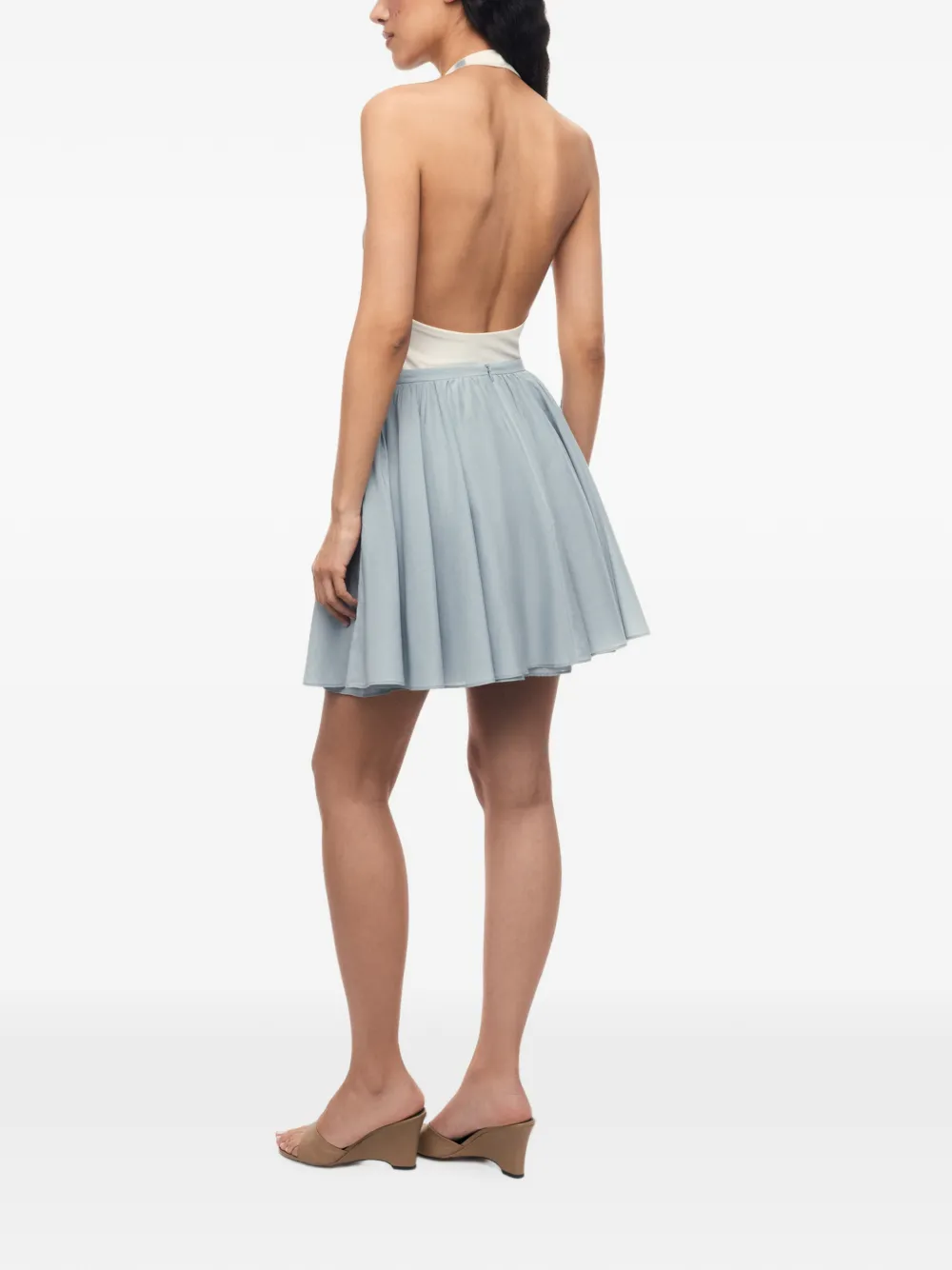 12 STOREEZ Orchard gesmockte mini-rok Blauw