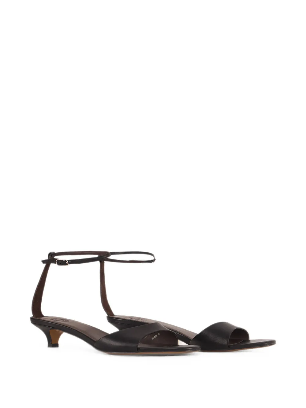 12 STOREEZ Jane leather sandals Zwart