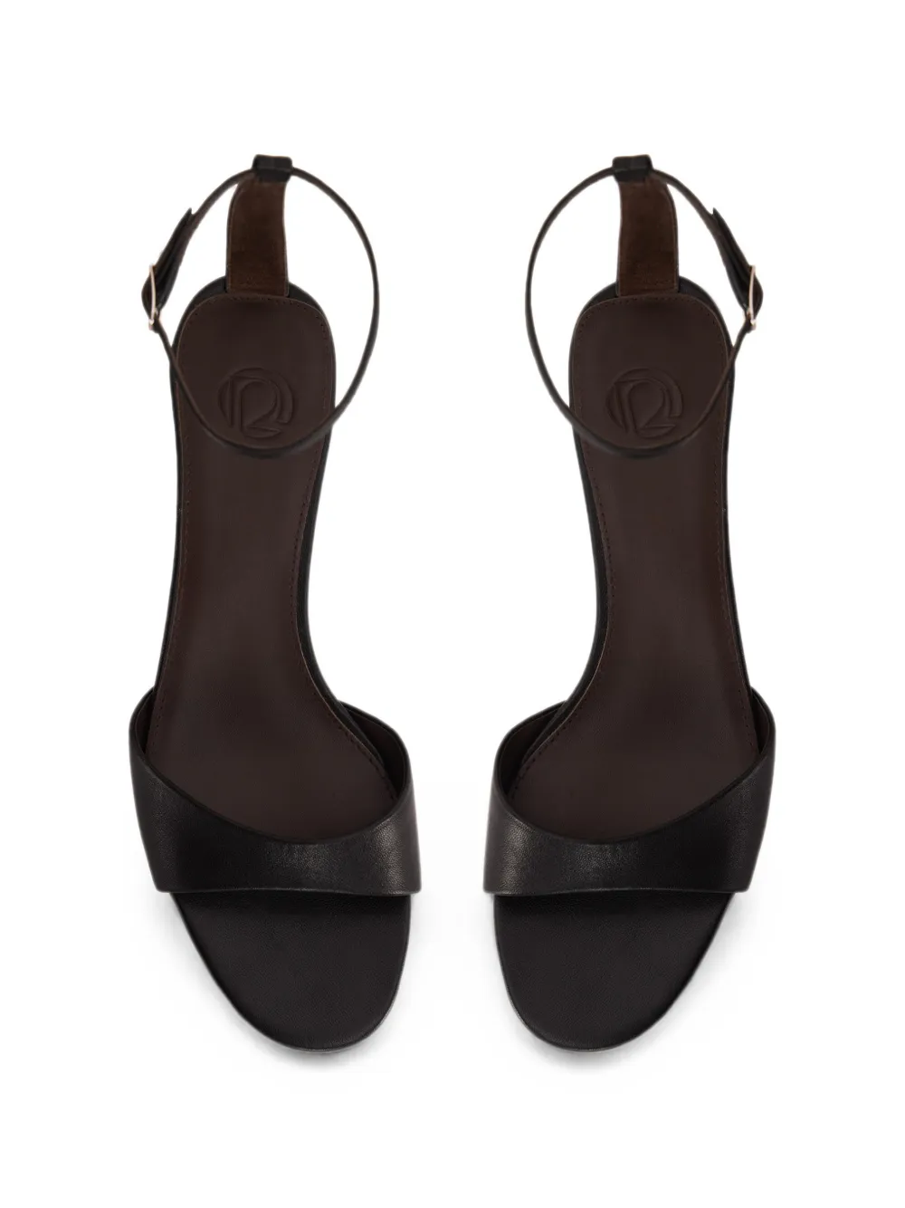 12 STOREEZ Jane leather sandals Zwart