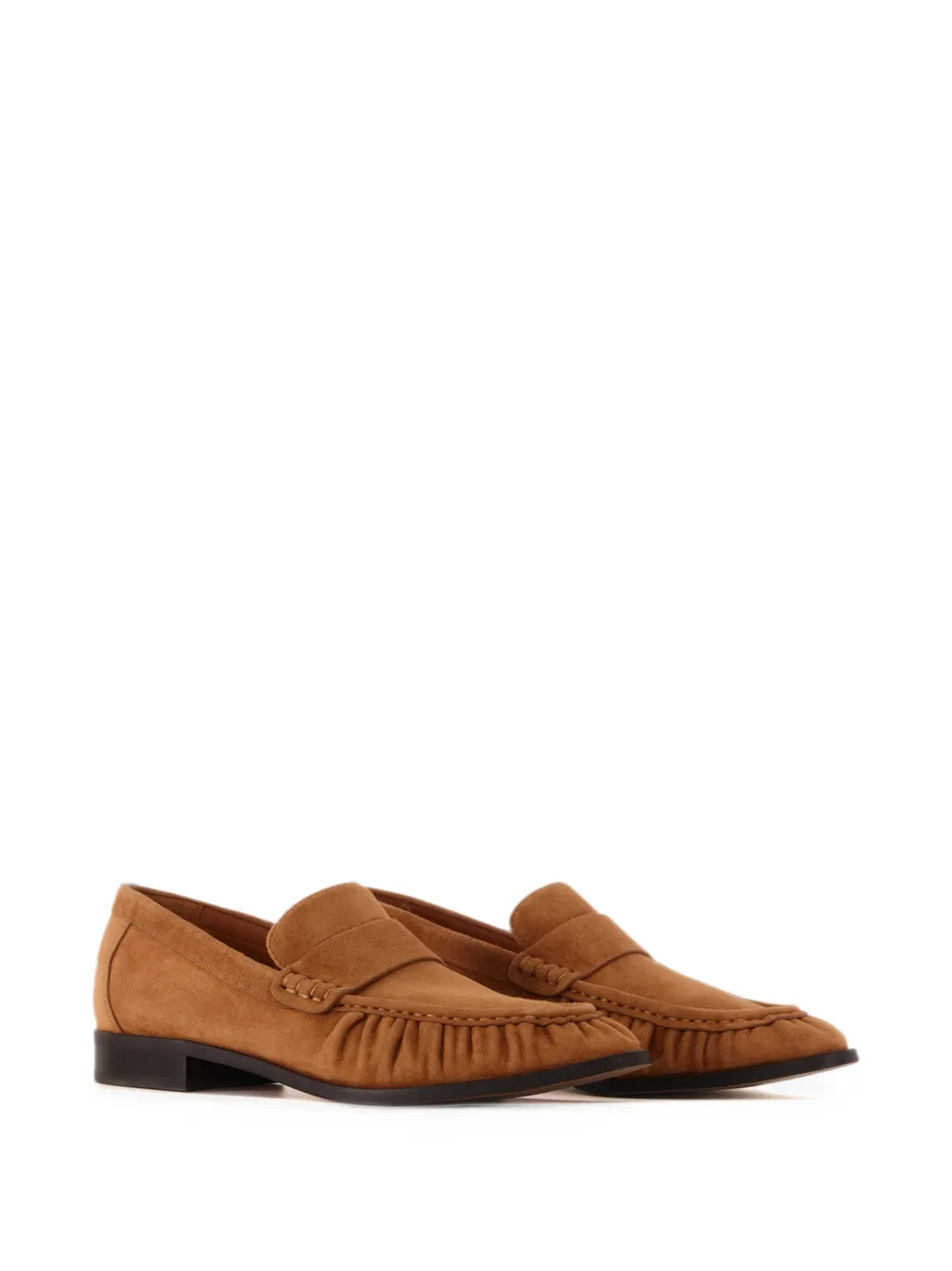 12 STOREEZ Arbat ruched-detail loafers Bruin