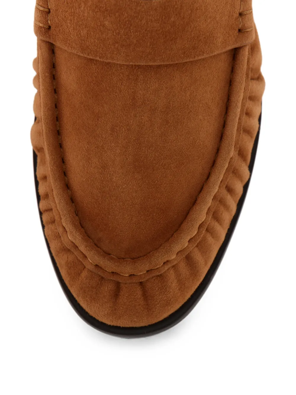 12 STOREEZ Arbat ruched-detail loafers Bruin