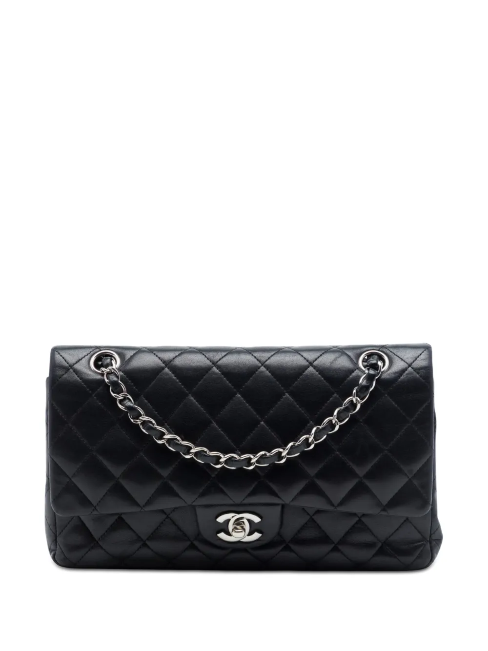 CHANEL Pre-Owned 2009-2010 Medium Classic Lambskin Double Flap shoulder bag - Nero