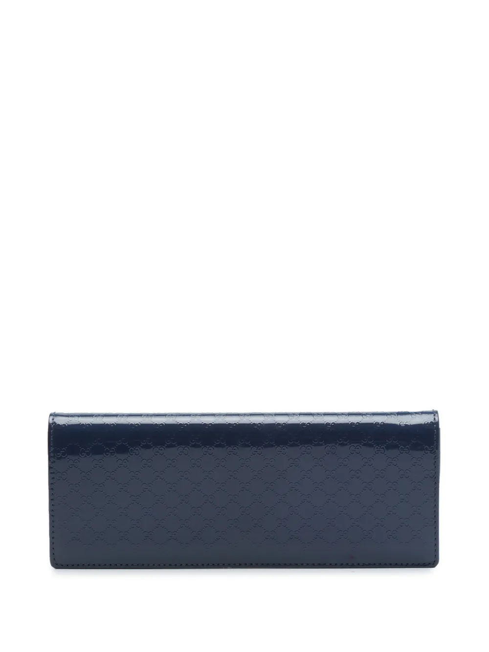 Gucci Pre-Owned 2016-2026 Microguccissima Patent Broadway clutch bag - Blau