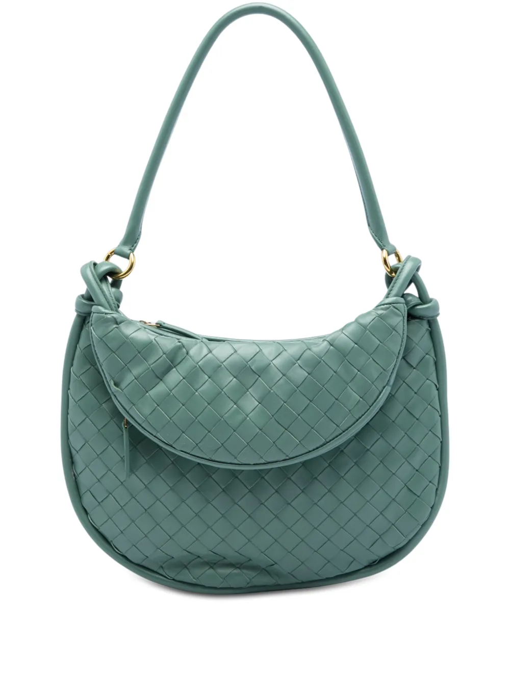 Bottega Veneta Pre-Owned 2016-2026 Medium Nappa Intrecciato Gemelli hobo bag - Grün