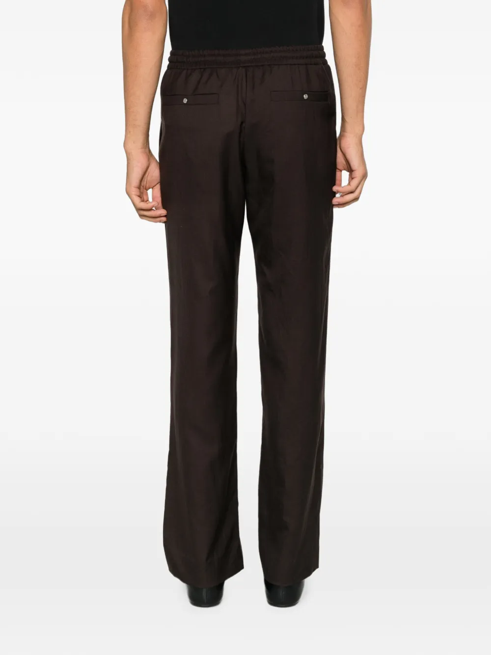 GOD'S TRUE CASHMERE Broek met tailleband met trekkoord Bruin