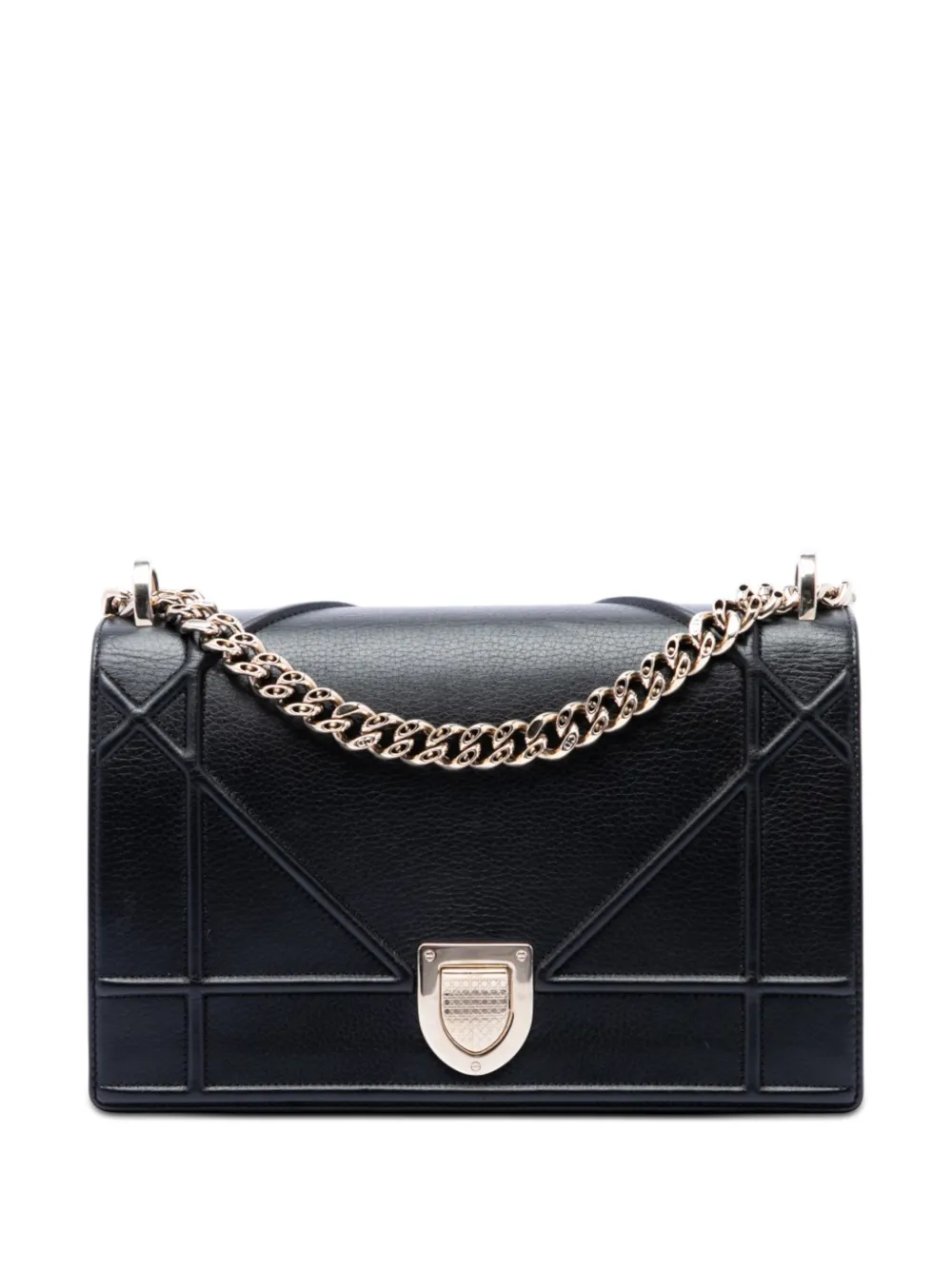 Christian Dior Pre-Owned 2018 Medium Calfskin Diorama Flap crossbody bag - Schwarz