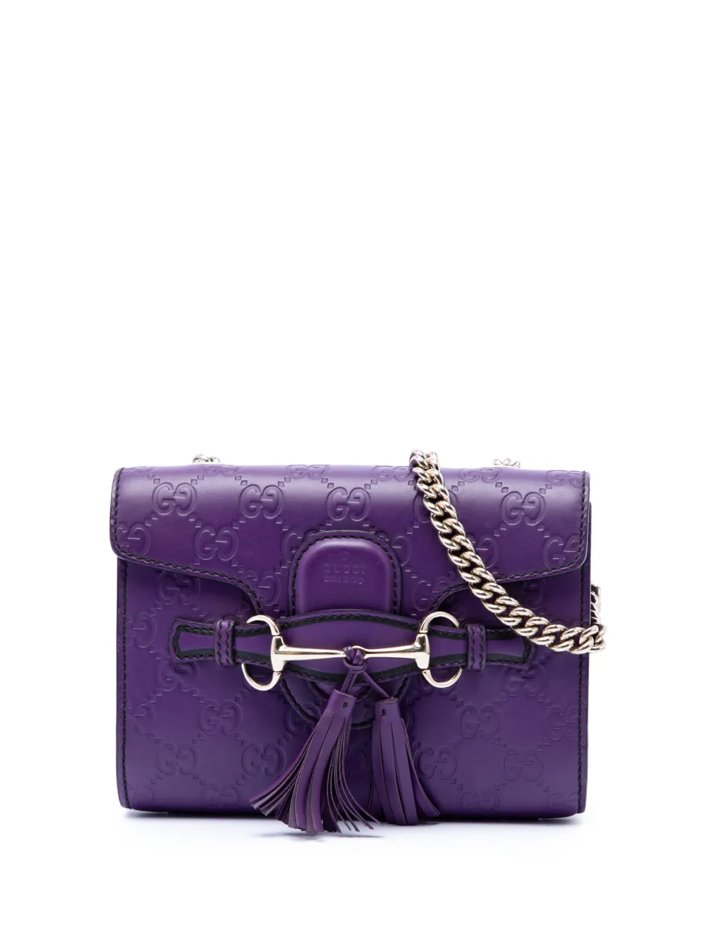 Gucci Pre-Owned 2016-2026 Mini Guccissima Emily crossbody bag - Violett