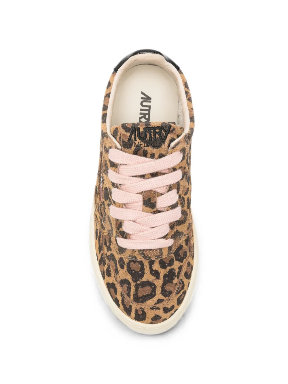 Autry Kids leopard-print suede sneakers Bruin