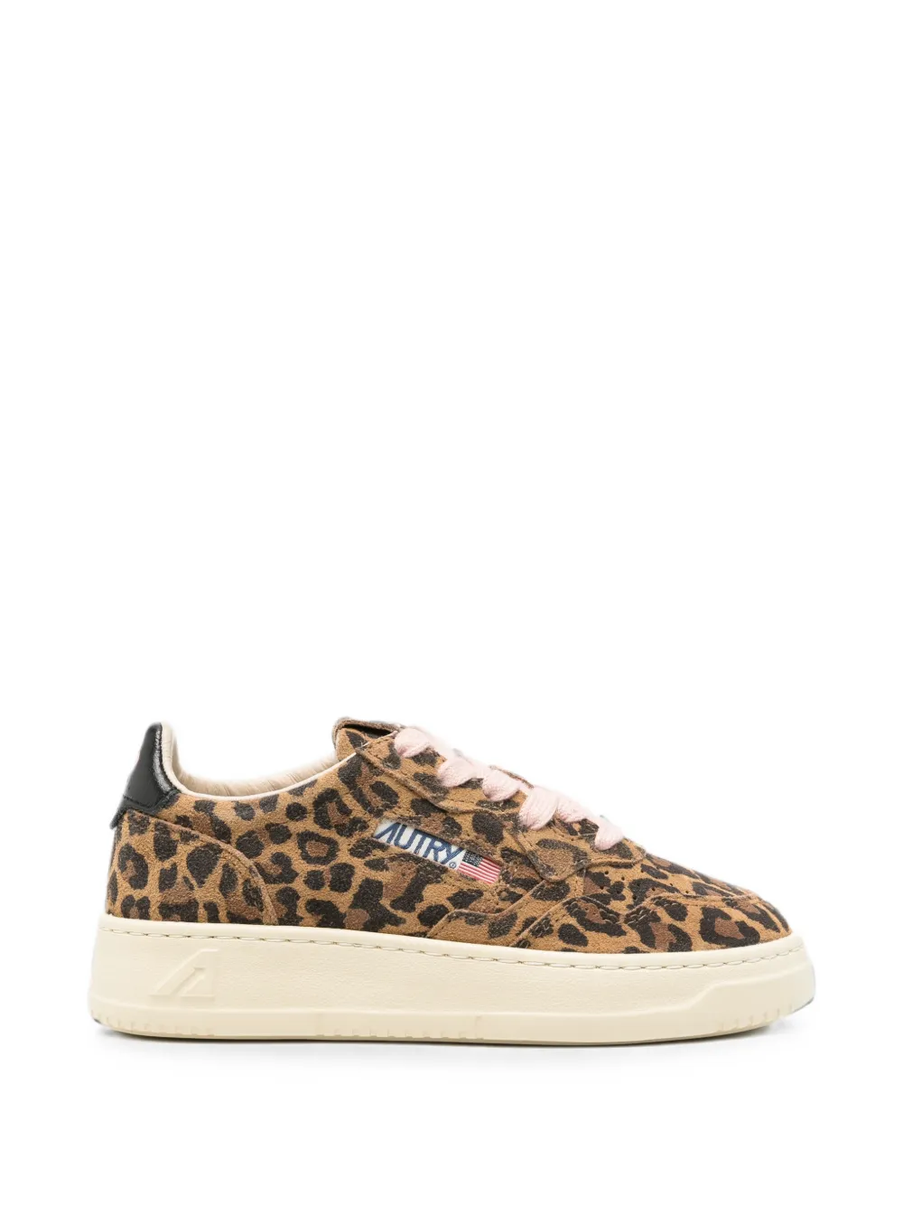 Autry Kids leopard-print suede sneakers Bruin