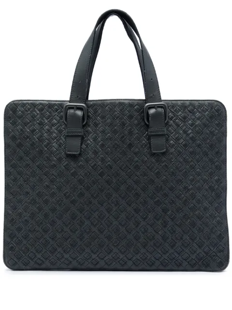 Bottega Veneta Pre-Owned 2012-2026 Nappa Intrecciato Stitched Briefcase business bag