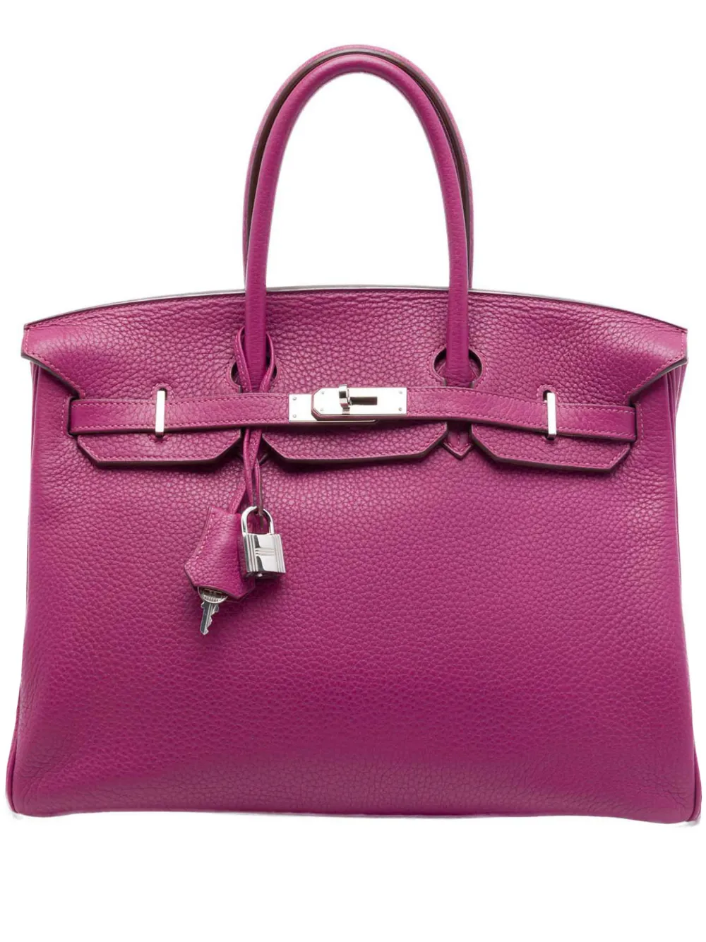 Hermès Pre-Owned 2011 Togo Birkin Retourne 35 handbag - Viola