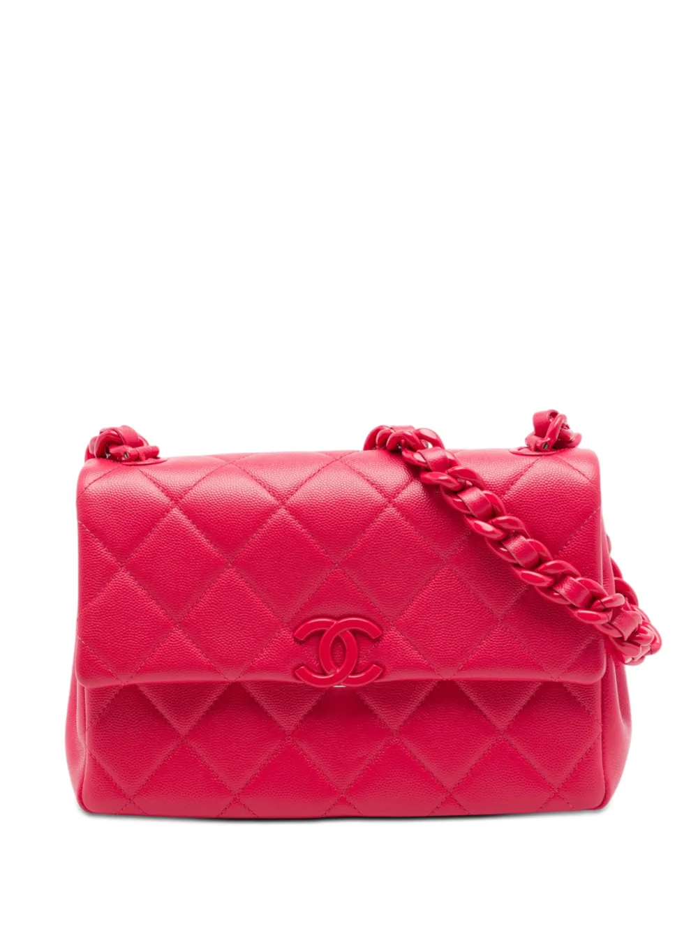 CHANEL Pre-Owned 2021 Medium Caviar My Everything Flap crossbody bag - Rosa