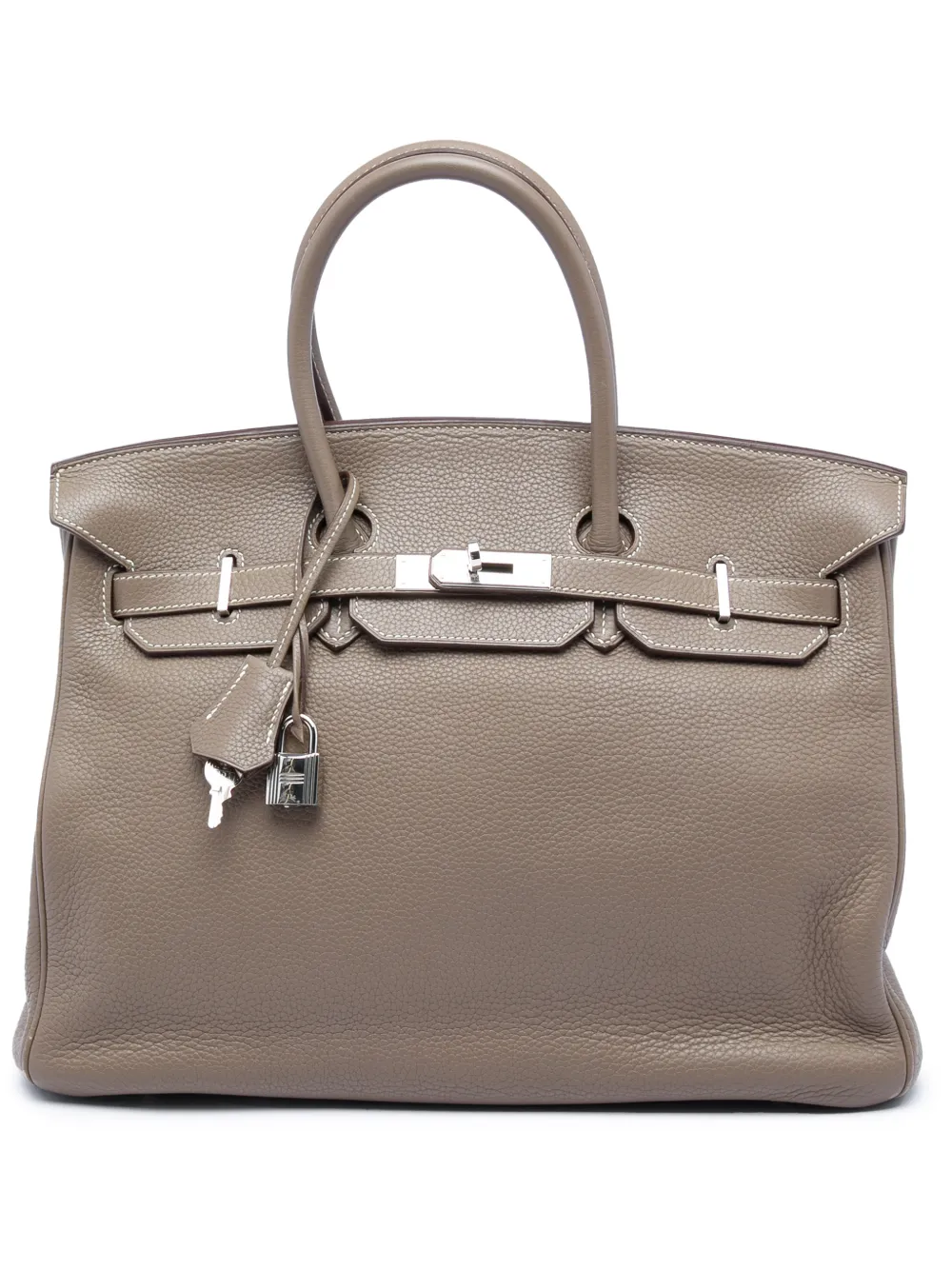 Hermès Pre-Owned 2008 Clemence Birkin Retourne 35 handbag - Braun