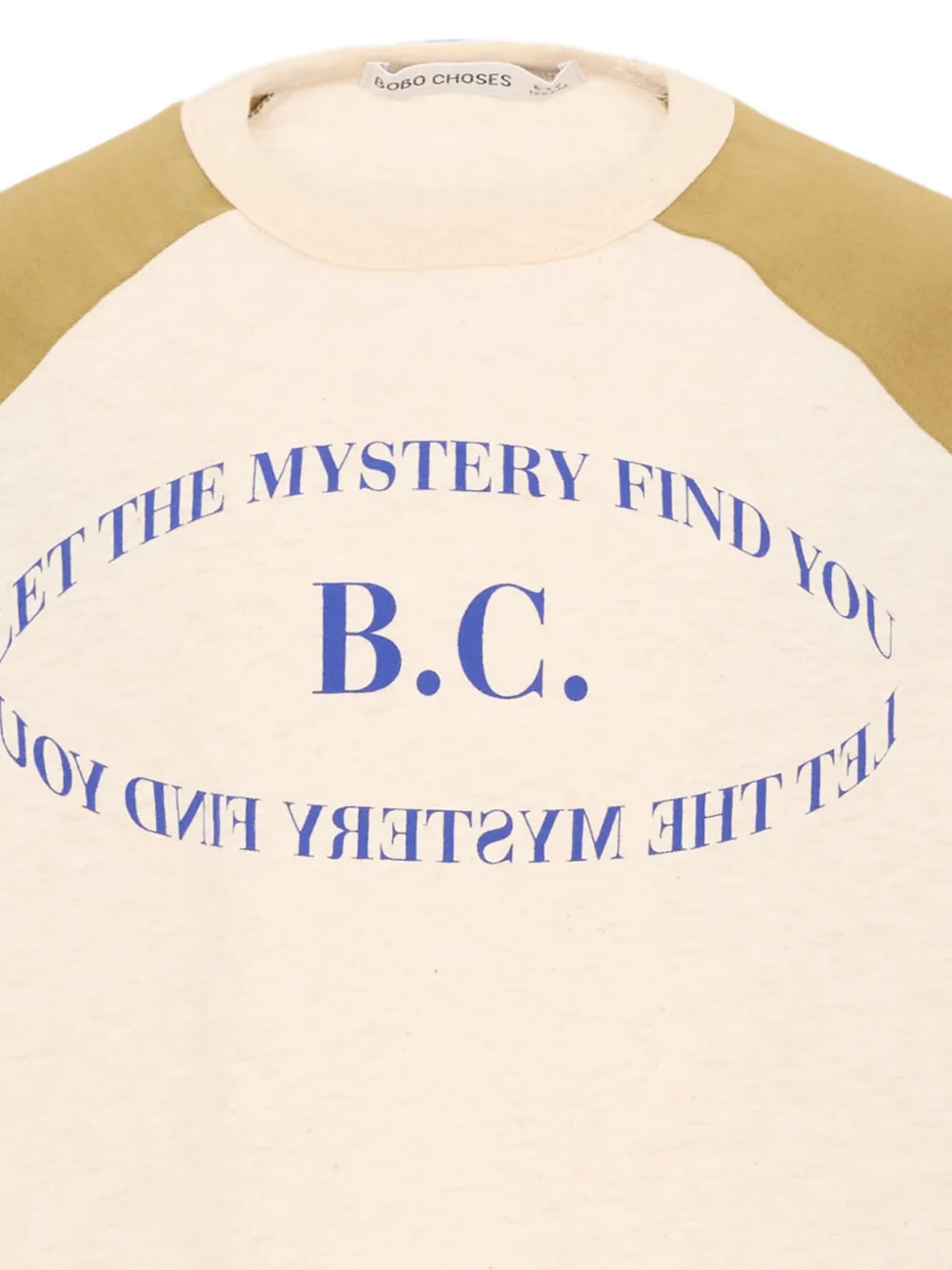 Bobo Choses Mystery BC T-shirt met lange raglan mouwen Beige