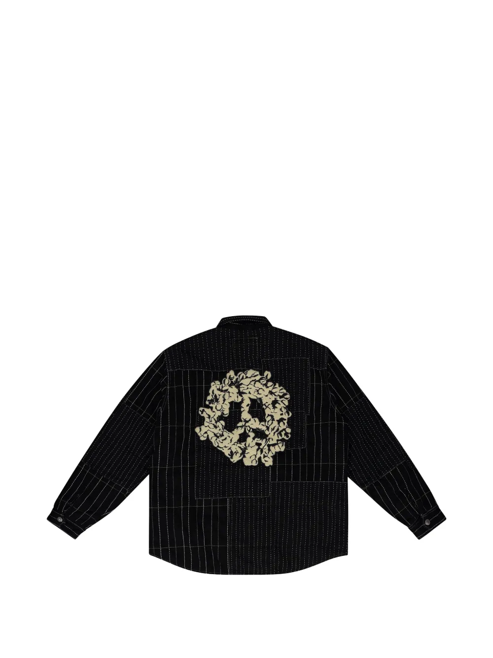 Denim Tears x Levi's denim jack met patchwork Zwart
