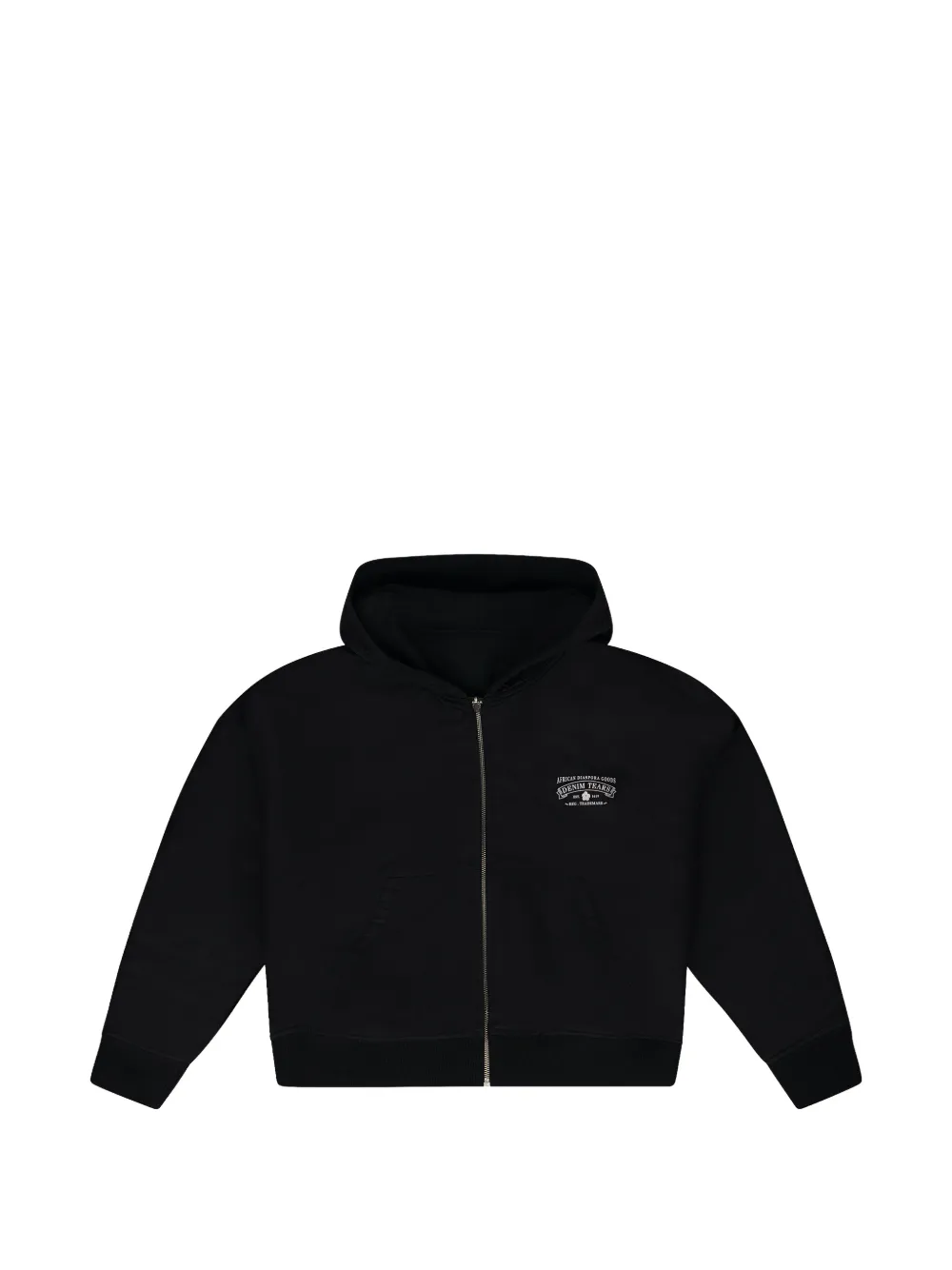 Denim Tears long-sleeve zip-up hoodie - Schwarz