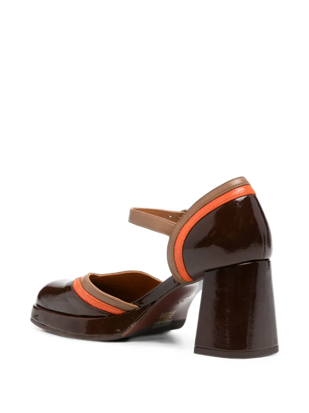 Chie Mihara Kate panelled patent leather pumps Bruin