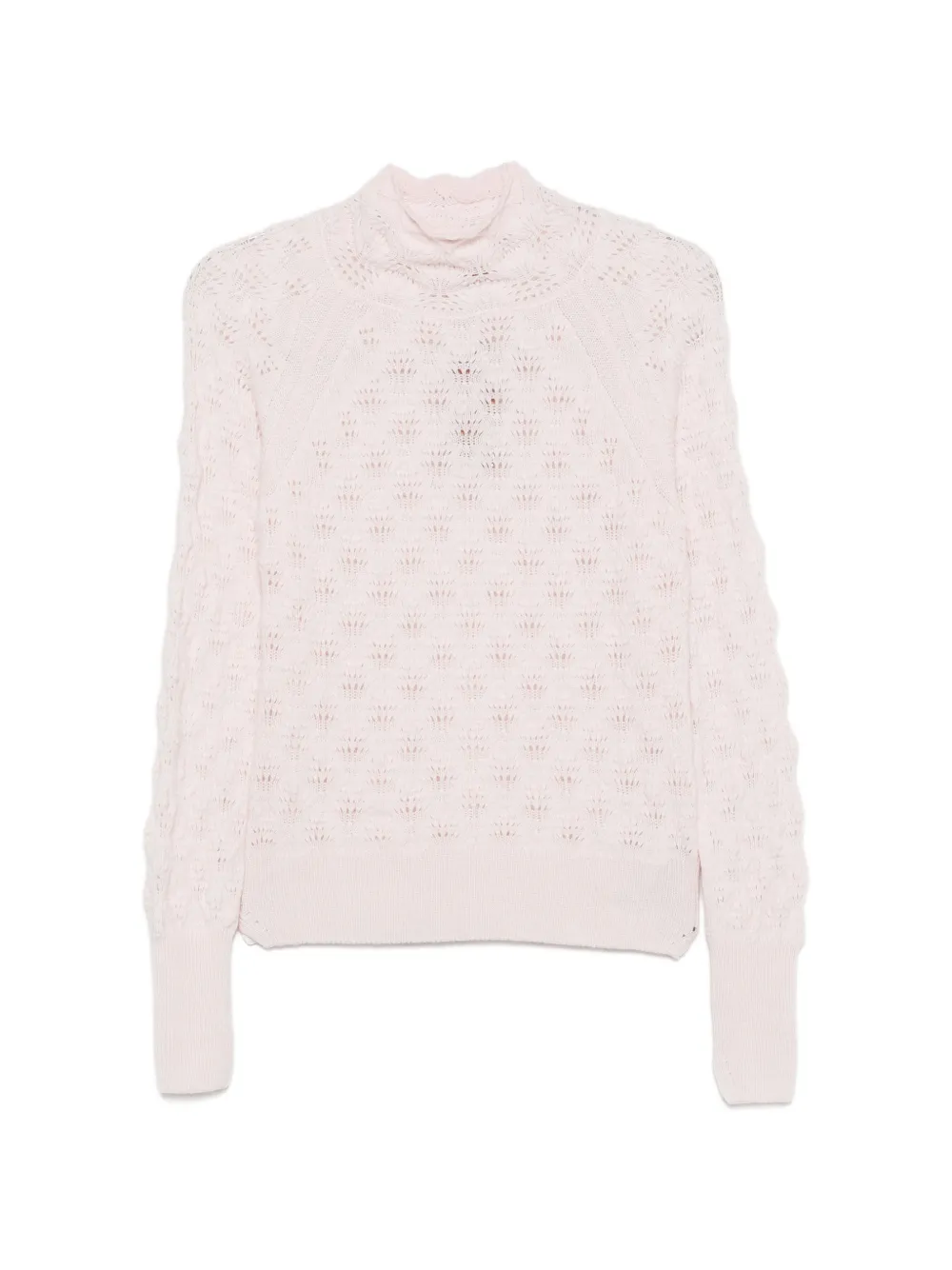 Ermanno Scervino Gebreide trui met hoge hals Roze