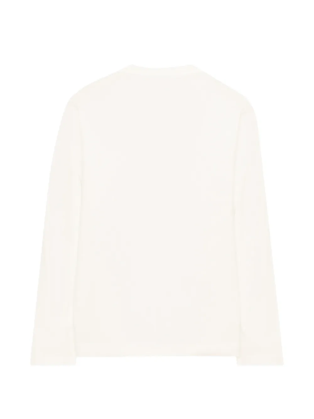 Fendi Kids T-shirt met lange mouwen en logo-print Wit