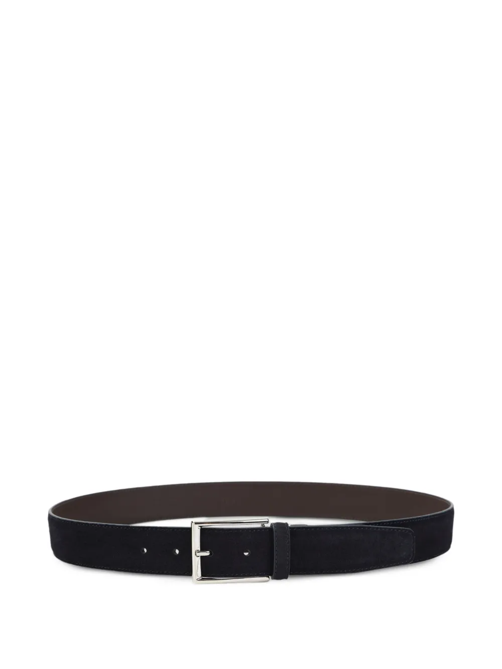 Canali calf suede reversible belt - Blu