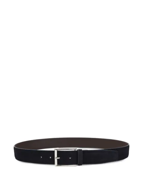 Canali calf suede reversible belt