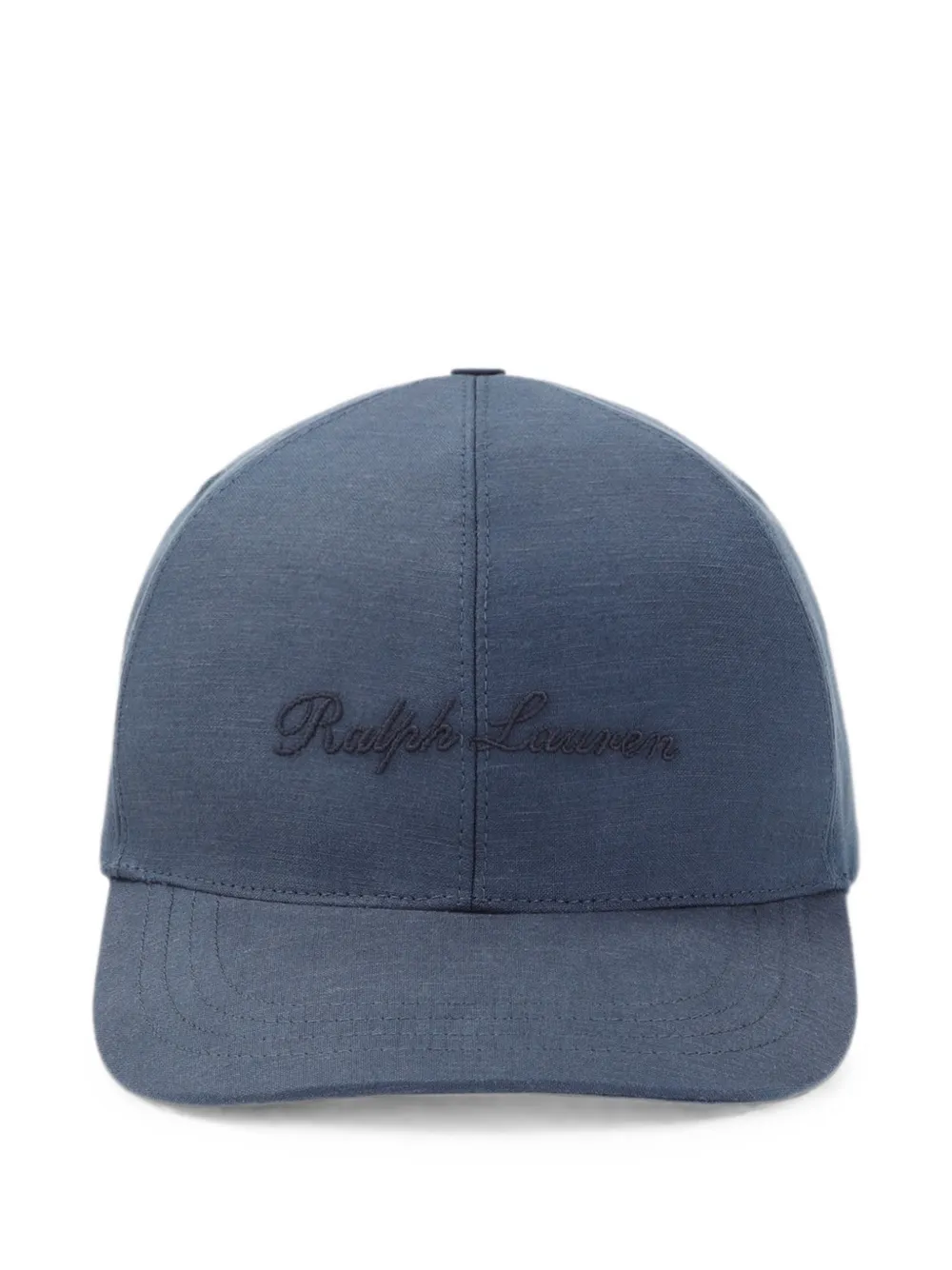 Ralph Lauren Purple Label logo-embroidered linen baseball cap - Blu