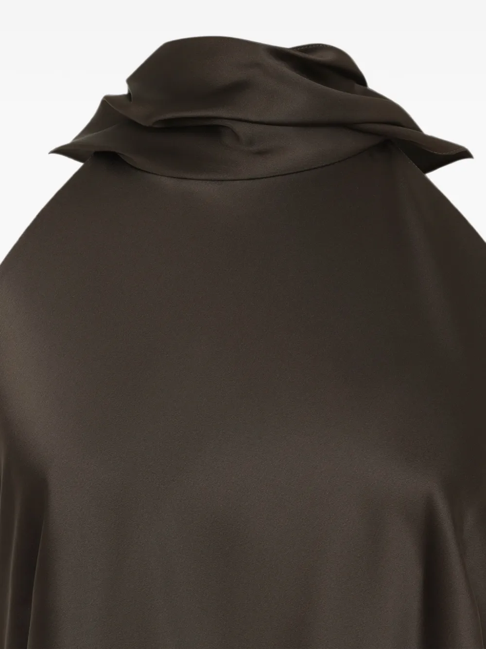 Ralph Lauren Collection Maxi-jurk met halternek Bruin