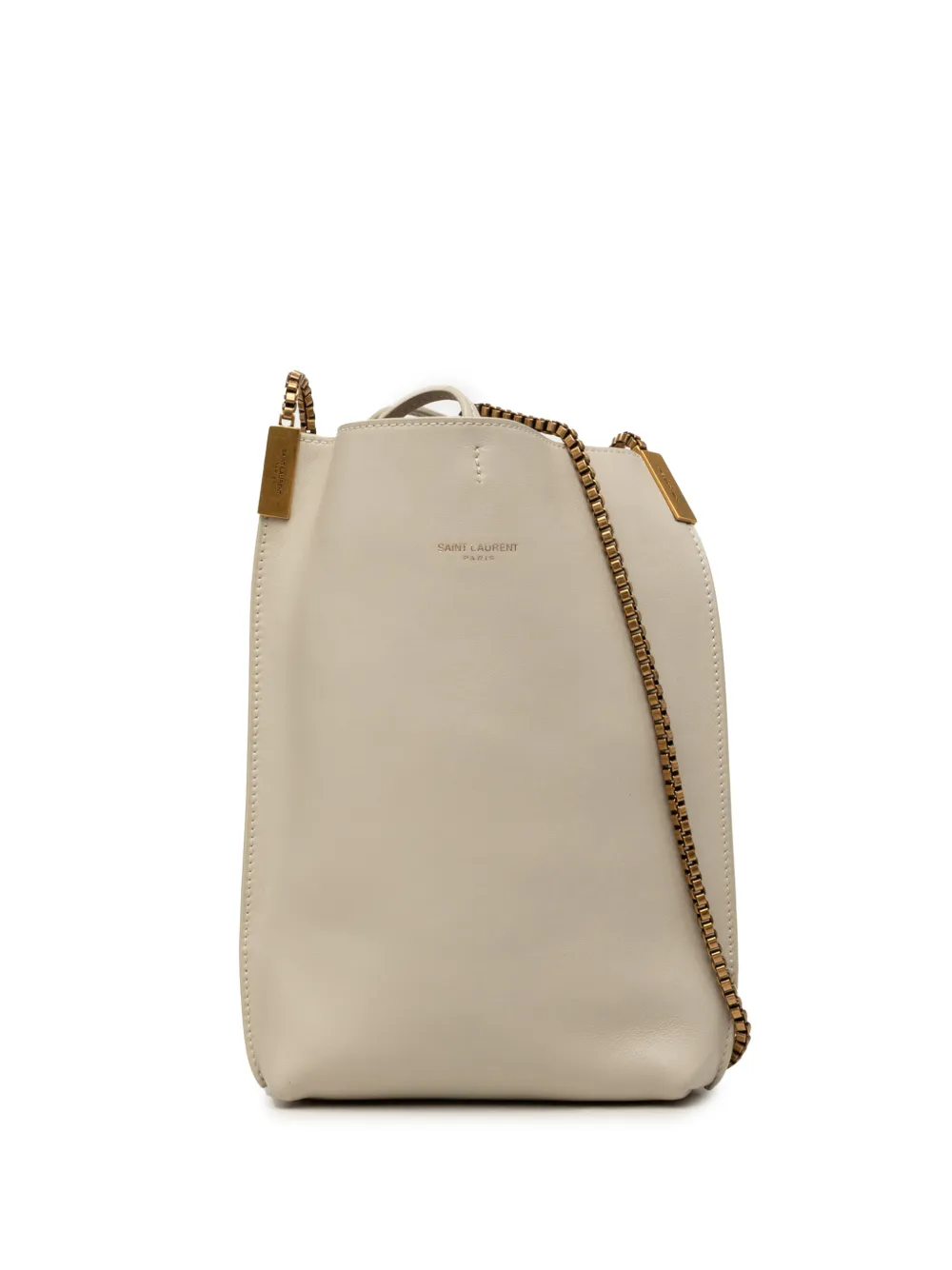Saint Laurent Pre-Owned 2021 Mini Calfskin Suzanne Hobo shoulder bag - Toni neutri