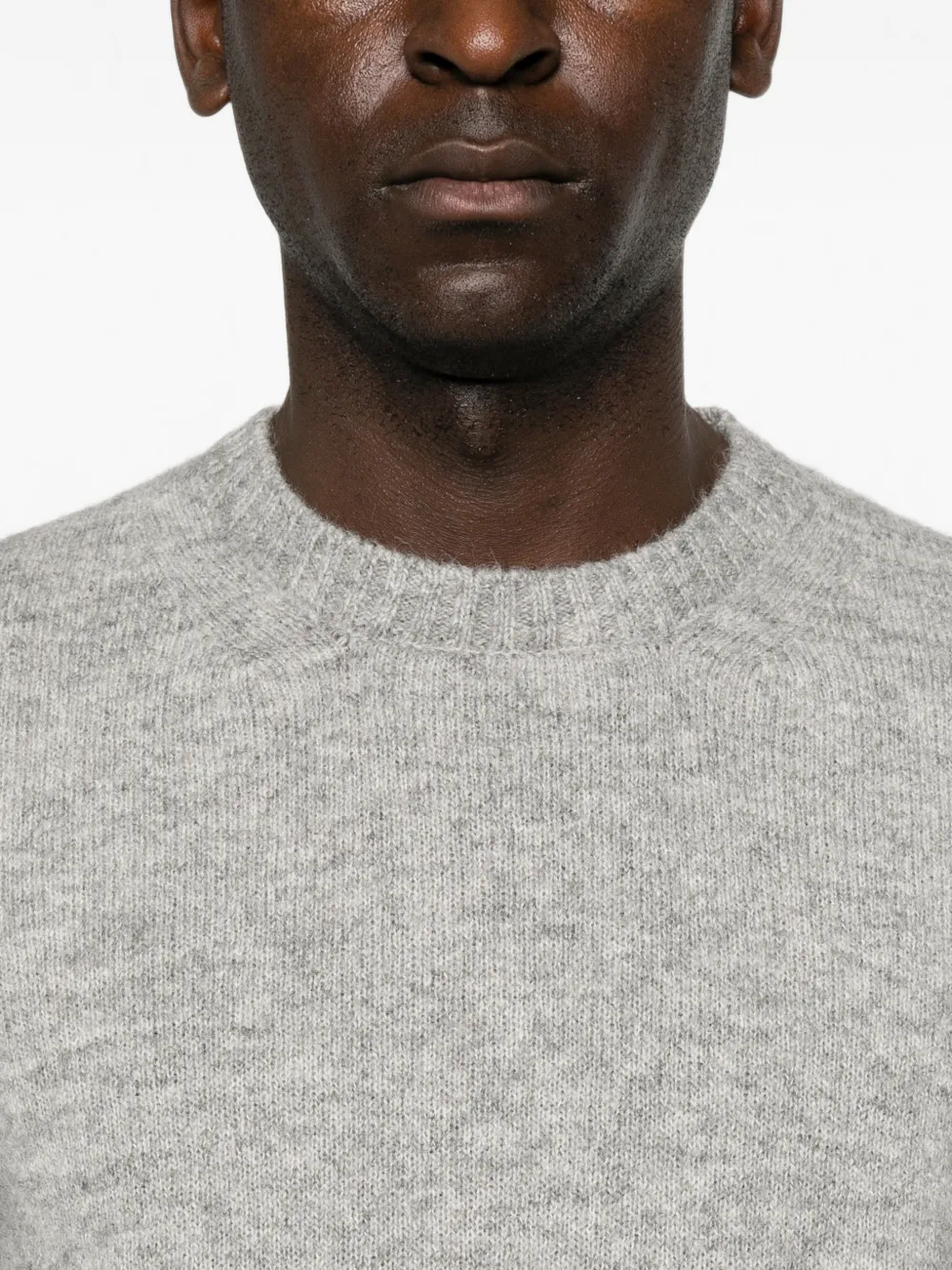Corneliani Trui met ronde hals en geribbelde afwerking Grijs
