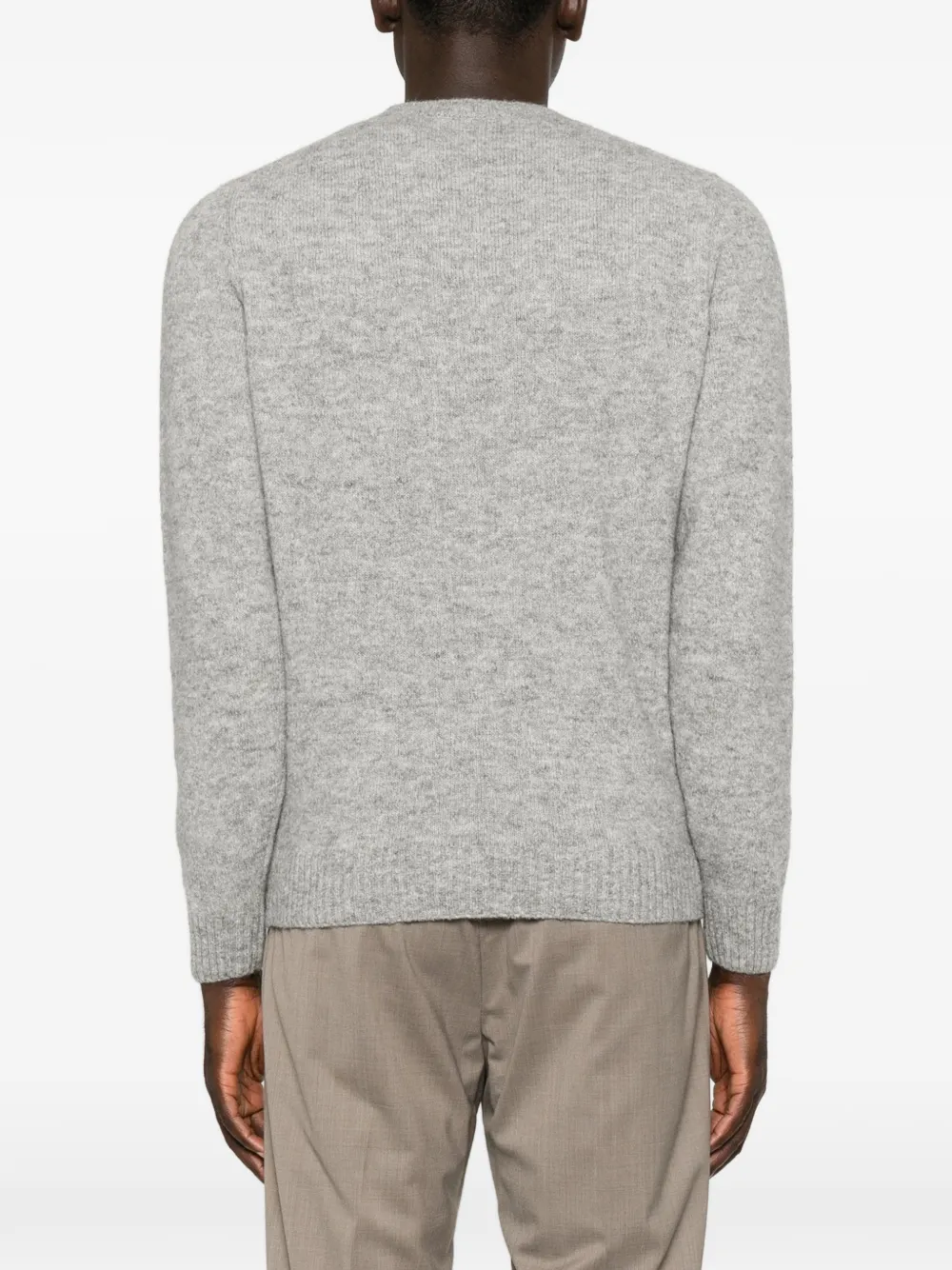 Corneliani Trui met ronde hals en geribbelde afwerking Grijs