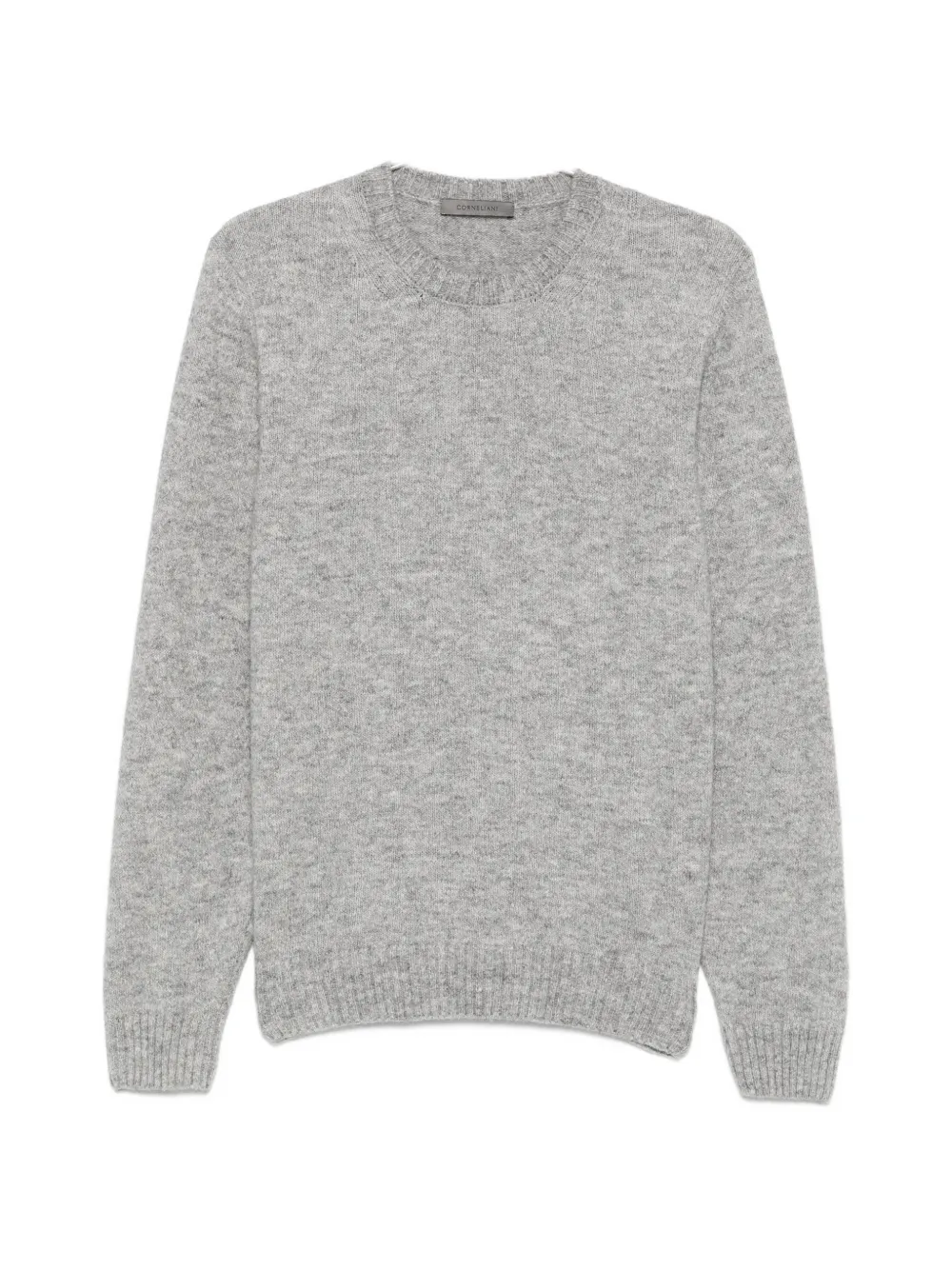 Corneliani crew-neck ribbed-trim sweater - Grigio