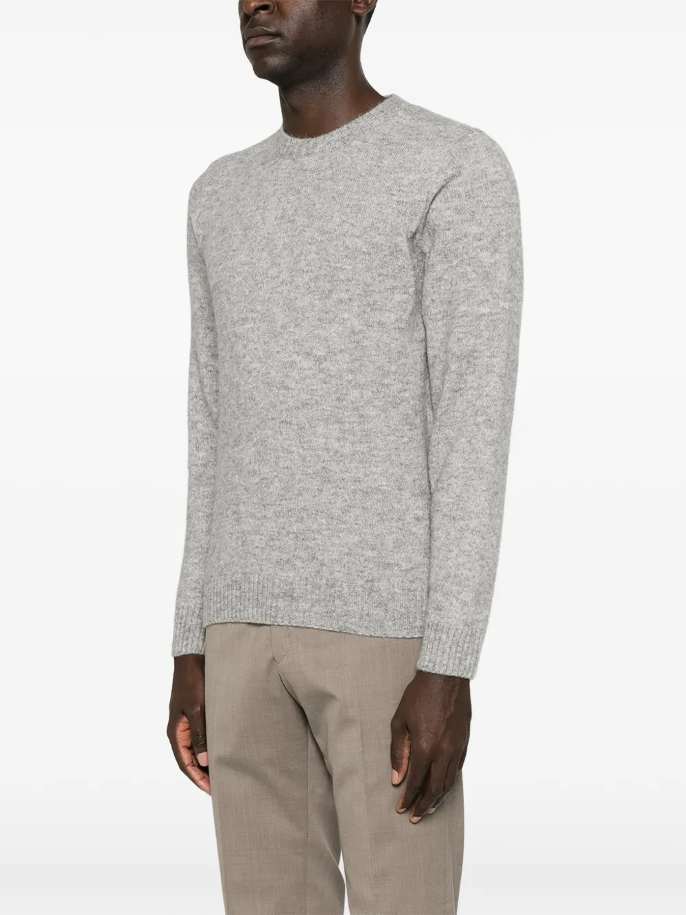 Corneliani Trui met ronde hals en geribbelde afwerking Grijs