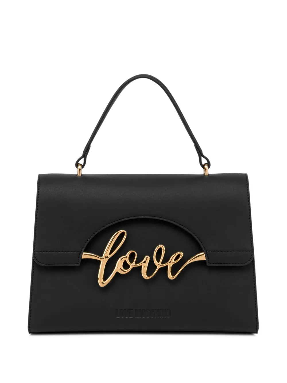 Love Moschino logo-lettering shoulder bag - Schwarz